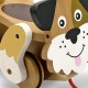 Jouet à tirer Chien en bois