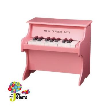 Piano rose en bois jouet musical et instrument de musique enfant