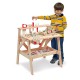 Établi enfant en bois massif - 61 pièces + modèles de construction