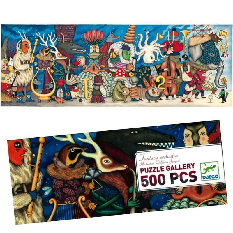 Puzzle 500 pièces enfants Djeco Gallery Orchestra fantasy à partir de 8 ans