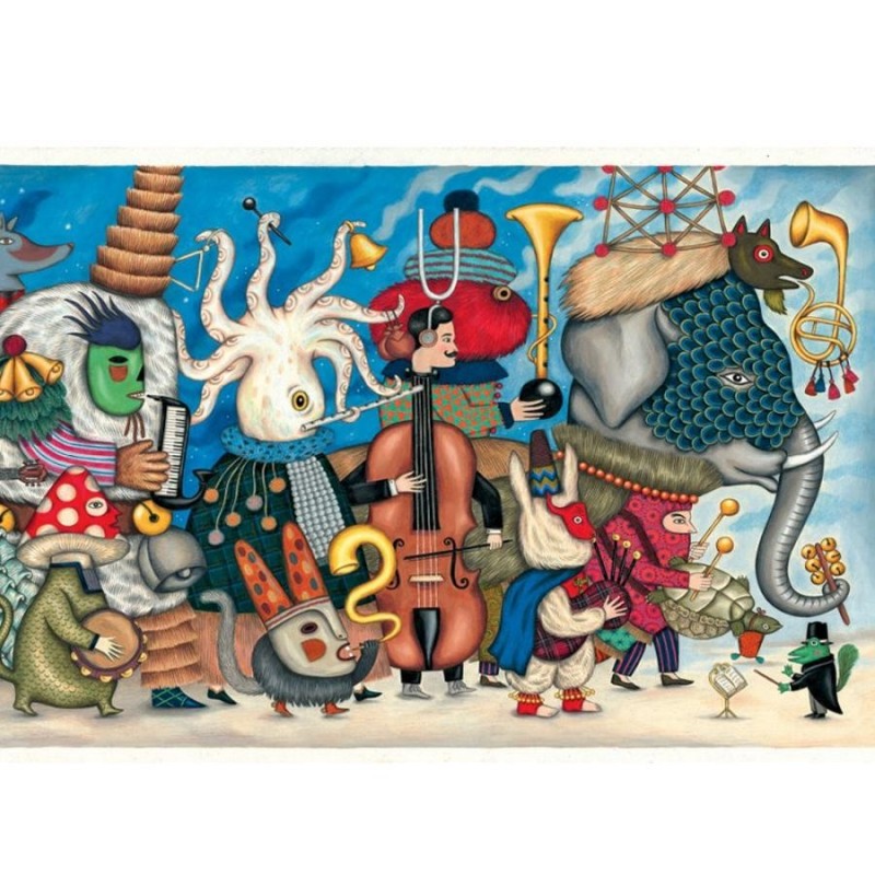 Puzzle 500 pièces enfants Djeco Gallery Orchestra fantasy à partir de 8 ans