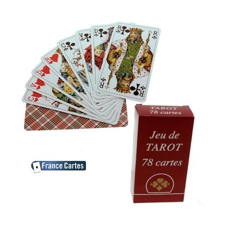 Jeu de cartes Tarot de compétition 78 cartes étui carton