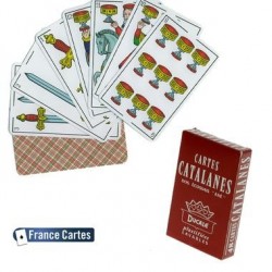 Cartes à jouer Catalanes 48 cartes de jeu dos écossais axé plastifiées