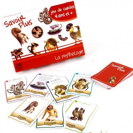 Jeu de cartes éducatif 7 familles Savoir + La Mythologie Enfant 6 ans +