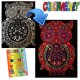 Colorvelvet coloriage velours Hibou 47x35