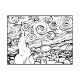 Colorvelvet coloriage velours Nuit d'étoiles Van Gogh 47x35