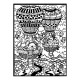 Colorvelvet coloriage velours Montgolfière 47x35