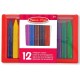 Crayons de cire triangulaire 12 crayons pastel dans étui plastique Enfants 3 ans +