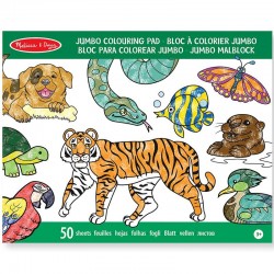 Blocs de coloriage grand format 50 pages Animaux Enfants 3 ans +