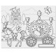 Cahier de coloriage grand format Bloc de 50 pages Princesses Enfants 3 ans +