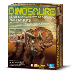 Kit de construction dinosaure Deterre ton dinosaure Triceratops garçons 8 ans +