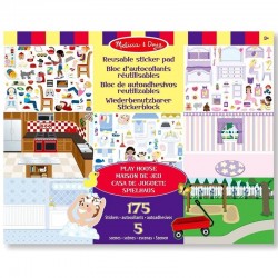 Stickers repositionnables 175 + 5 scènes sur La Maison Enfants 3 ans +