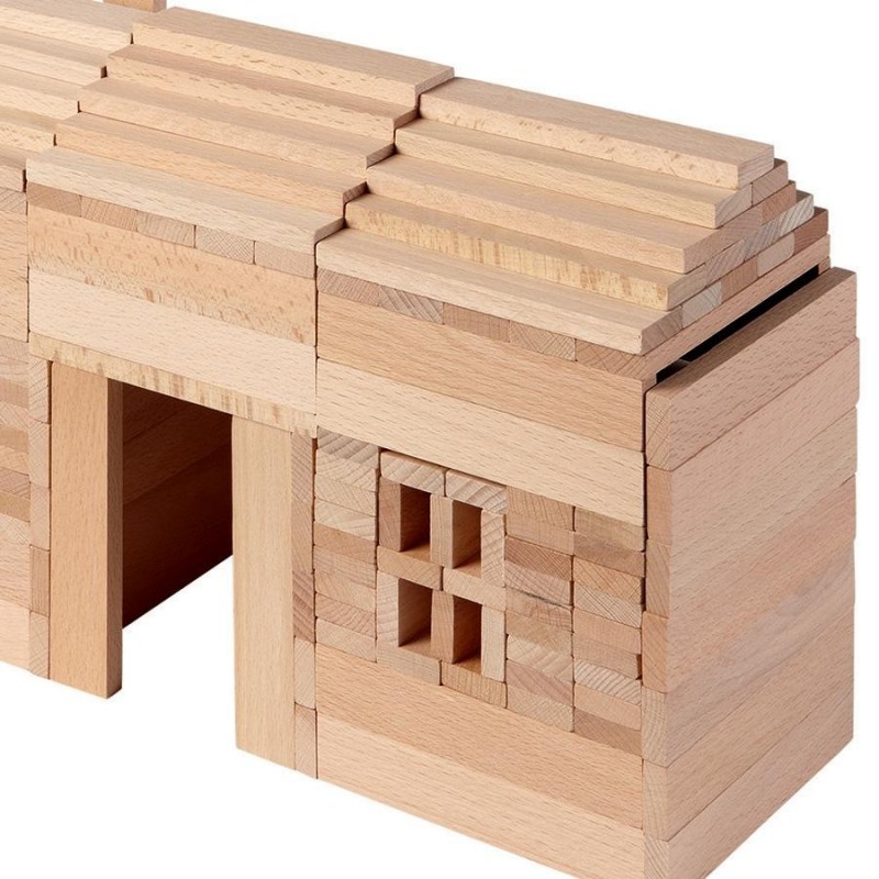 Kapla jeu de construction en bois en Baril de 200 planchettes