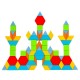 Mosaique jeu construction 250 formes géometriques