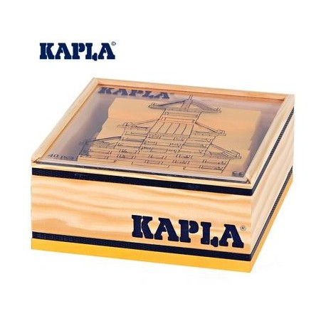 Jeu de construction Kapla boîte carré 40 planchettes colorées