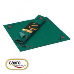 Tapis de  jeu de cartes en feutre vert 50 x 50 cm