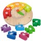 Jouet en bois Jeu éducatif Horloge pour apprendre l'heure 5 ans