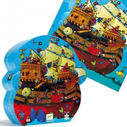 Puzzle Djeco silhouette Le Bateau de Pirates 54 pieces 5 ans +