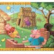 Puzzle Djeco silhouette livre histoire Les 3 petits cochons 24 pcs 3 ans +