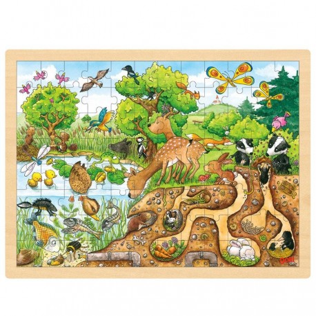 Puzzle en bois Animaux de la nature