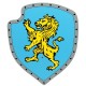 Bouclier de chevalier Lion jaune Déguisement médiéval