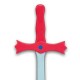 Épée rouge 60 cm Jouet en bois Déguisement Enfant garçon 4 ans +