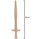 Épée en bois naturel 60 cm Déguisement Enfant