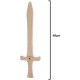 Épée en bois naturel 49 cm Déguisement Enfant