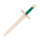 Épée Lancelot en bois Verte 48 cm