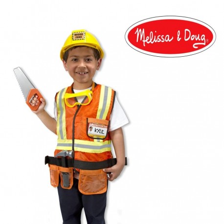 Déguisement enfant garçon constructeur Costume complet avec accessoires 3 à  6 ans