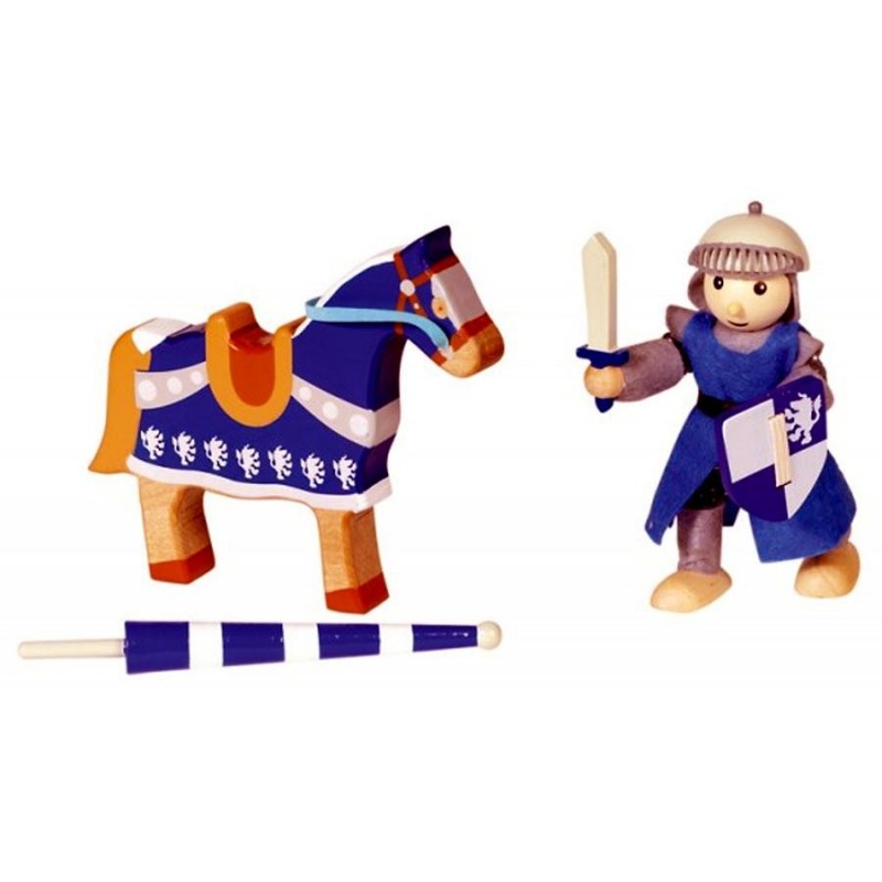 OBOBOI : Figurines en bois, fille & poney pour les fans d'équitation