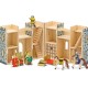 Jouet Château fort en bois avec figurines meubles 12 pièces