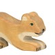 Animaux en bois petit lion jouant figurine Holztiger