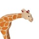 Animaux en bois petite girafe buvant figurine Holztiger