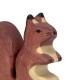 Animaux en bois écureuil marron figurine Holztiger