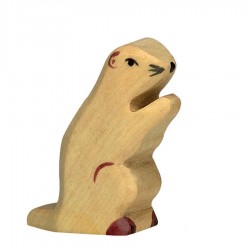 Animaux en bois de montagne marmotte figurine Holztiger
