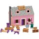 Maison de poupée en bois - maison "valise" et ses accessoires
