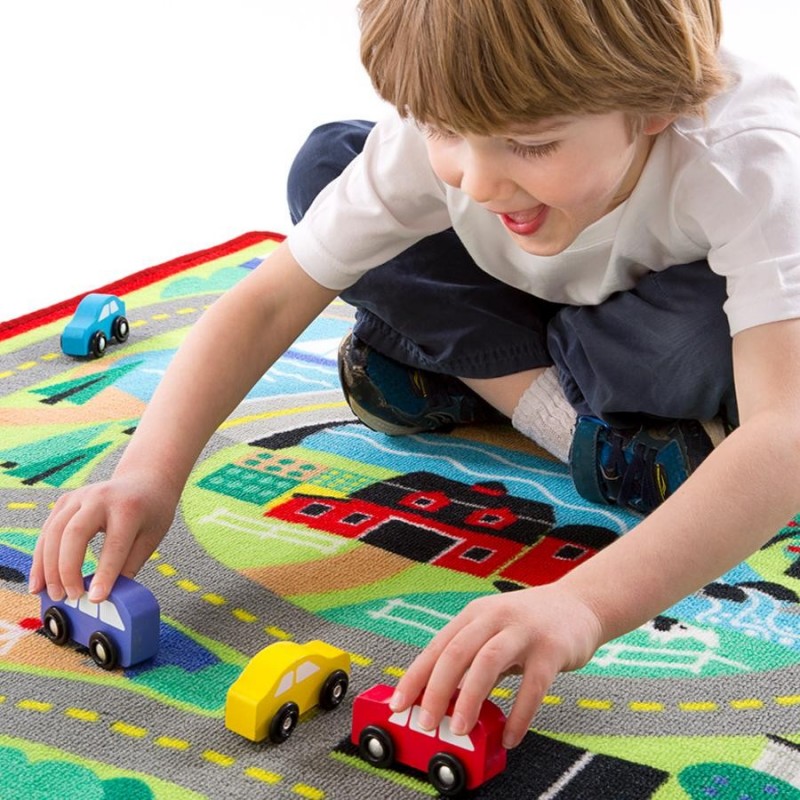 Tapis de circuit de voitures pour enfant