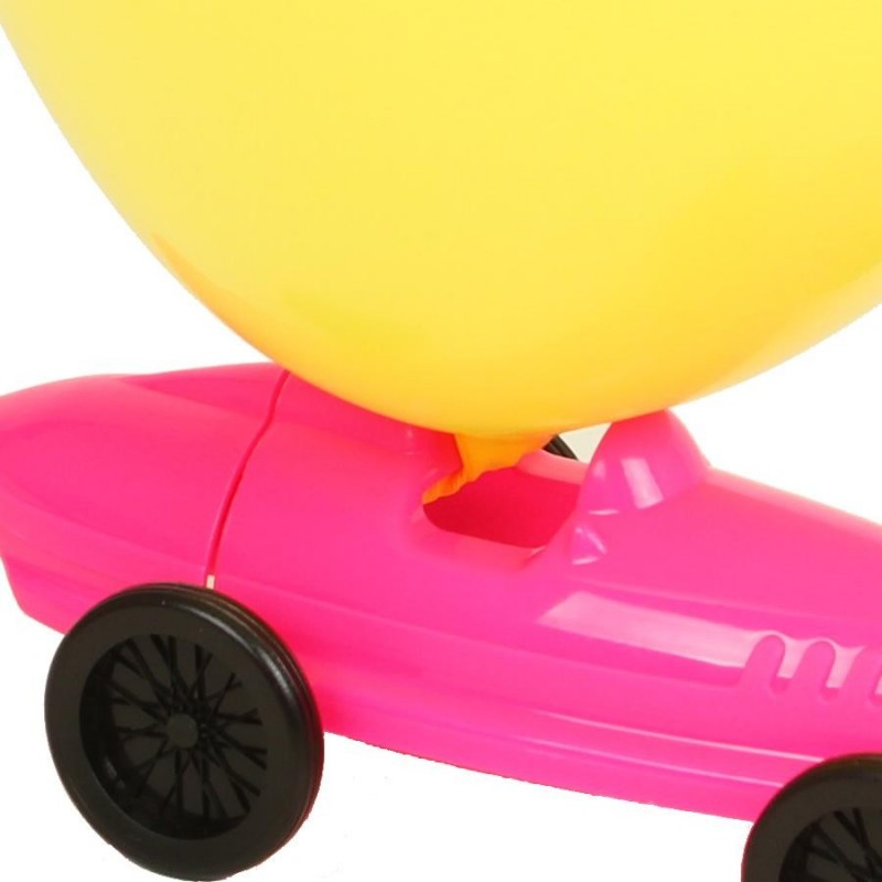 Bébé rose voiture ballon - Flo