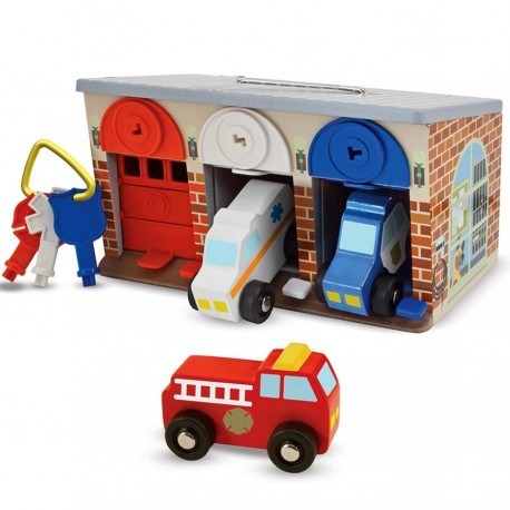 Garage de jouets, rangement de voiture de jouet en bois, Shef de voitures  de jouet moulé