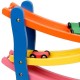 Circuit de 4 voitures Jouet en bois coloré Jouet d’éveil enfants