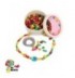 Boîte de perles en bois à enfiler pour enfant fille 4 ans et +