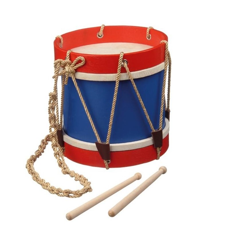 liuer Tambour Enfant Jouet Musical Instrument de Percussion avec Pilons et Bracelet Cloche Mignon Motif Jouet Tambour pour B/éb/é Gar/çons e Filles 15/×7cm