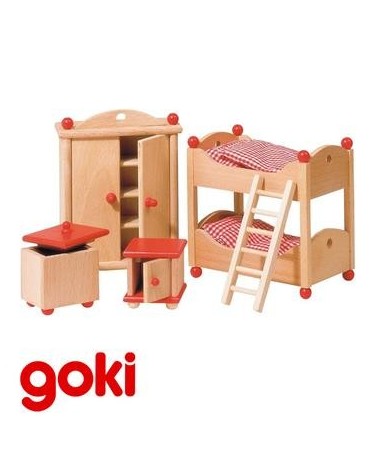 Chambre d'enfants meubles pour maison de poupées Enfant 3 ans +