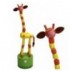 Jouet Wakouwa en bois Girafe Marionnette animaux enfant 3 ans +