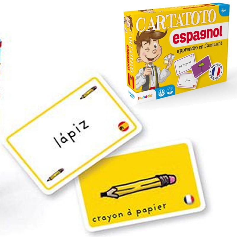 Jeu De Carte Cartatoto Espagnol apprendre en s'amusant 110 cartes 