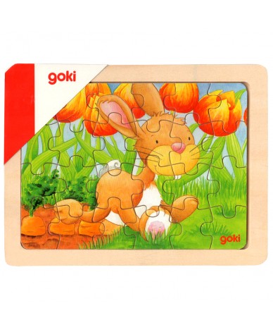 Puzzle en bois animaux - 24 pièces 