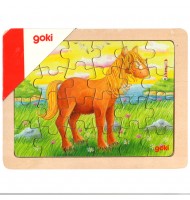 Puzzle en bois animaux - 24 pièces - goki