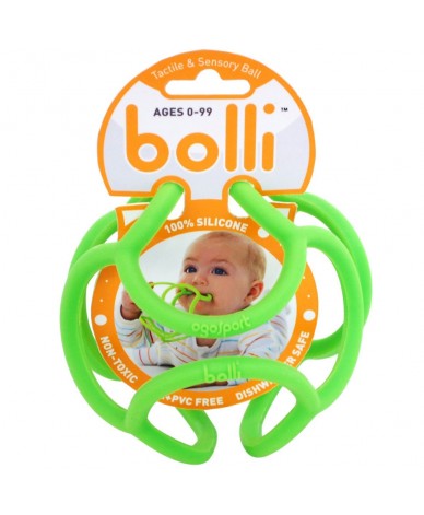 Balle d'éveil Verte Bolli pour bébé et enfants