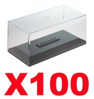 Boites et socles vitrine cristal en plexiglass 1/43 pour voitures miniature